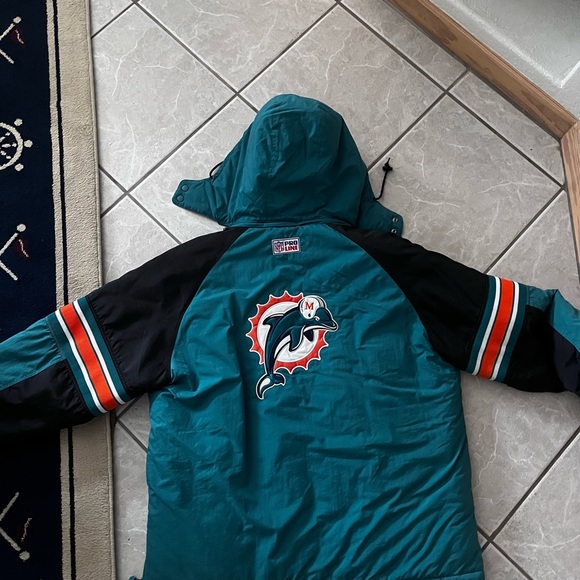 Vintage Miami dolphins jacket- perfect condition - size 3XL - Picture 3 of 7
